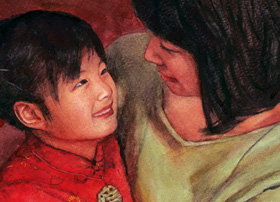 children's book illustrator with watercolor paintings