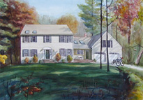 home watercolor portrait painting