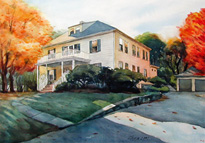 home watercolor portrait painting