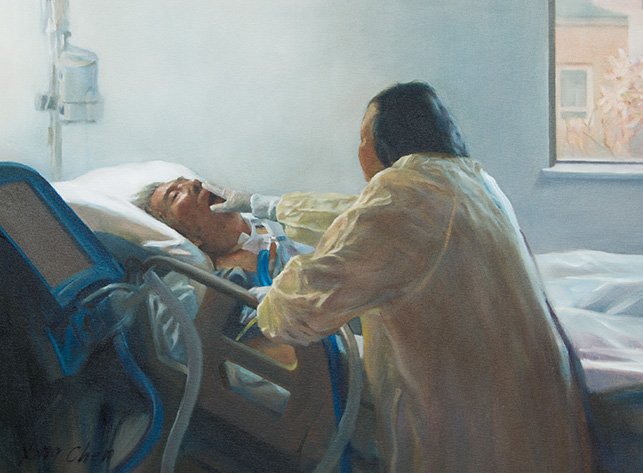 Painting by Yong Chen: my parents