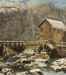 Acrylic painting landscape
