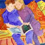Color and value in a watercolor painting