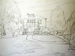 Let's learn how to paint a house portrait watercolor painting Yong's way