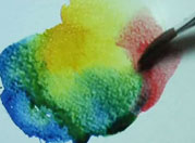 Watercolor technique demonstration of Variegated Wash