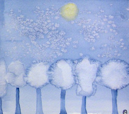 watercolor painting by Emma Schenstrom, a proud student of Yong Chen