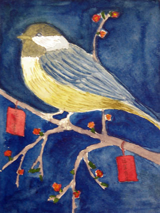 watercolor painting by Weiji Feng, a proud student of Yong Chen