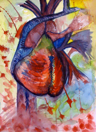 watercolor painting by Brittany Feedore, a proud student of Yong Chen