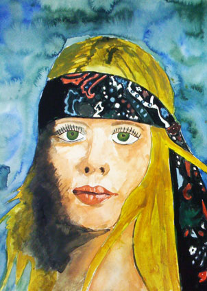 watercolor painting by Raina Mcmahan, a proud student of Yong Chen