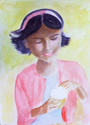 watercolor painting by Yan Yi Huang, a proud student of Yong Chen