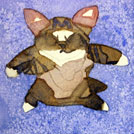 Watercolor painting by a student of Yong Chen: jumping cat
