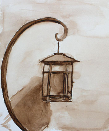 watercolor painting by Chris Harrington, a proud student of Yong Chen