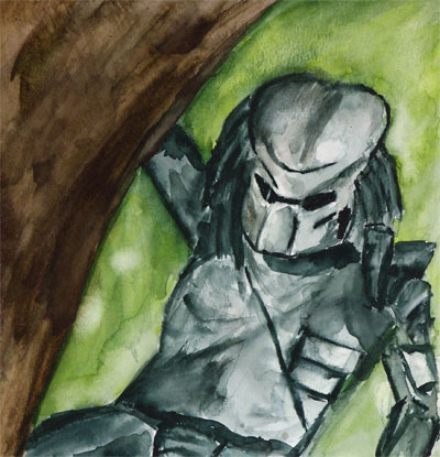 watercolor painting by Chris Harrington, a proud student of Yong Chen