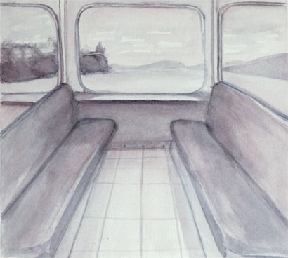watercolor painting of Painting with only one color: watercolor painting by Shineca Jack, a proud student of Yong Chen