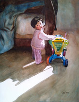 portrait painting by Yong Chen