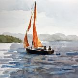Boat Sail Watercolor