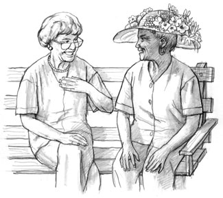 Good conversation about the stories in this beach village.