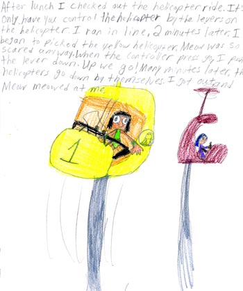 imagination and drawing of cat in an artistic girl's comic art and her loving story