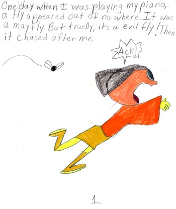 imagination and drawing of cat in an artistic girl's comic art and her loving story