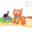 Comic story and drawings by talented kid - Ellen Chen: Me and My Cat 13