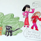 Comic story and drawings by talented kid - Ellen Chen: Me and My Cat 3