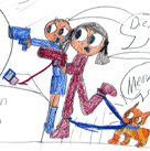 Comic story and drawings by talented kid - Ellen Chen: Me and My Cat 8